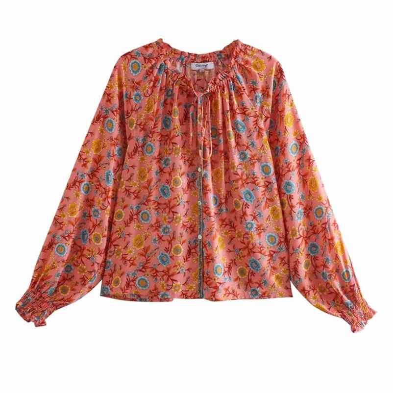 Rayon positioning print shirt Office Lady Retro Tops Women Casual Long Sleeve Sexy V-neck Ruffles Blouse Elegant Boho Fl 210524, Red
Rayon positioning print shirt Office Lady Retro Tops Women Casual Long Sleeve Sexy V-neck Ruffles Blouse Elegant Boho Fl 210524, Red