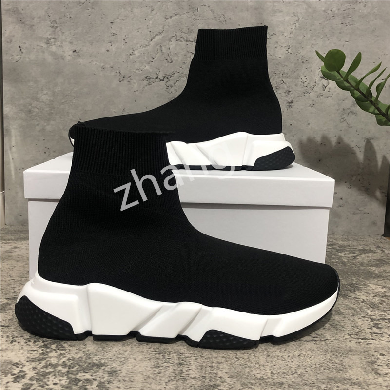 Top Quality Black White Speed Trainer Casual Shoes Man Woman Socks Boots With Box Stretch-Knit Casual Boots Race Runner Cheap Best Shoes ., Customize
Top Quality Black White Speed Trainer Casual Shoes Man Woman Socks Boots With Box Stretch-Knit Casual Boots Race Runner Cheap Best Shoes ., Customize