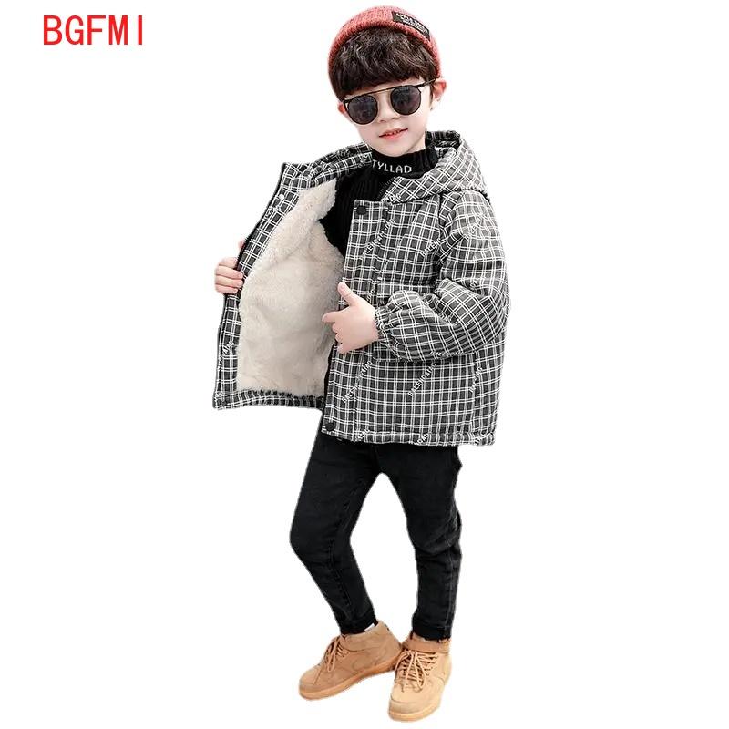 Coat Winter 2-7 Years Boy Children's Outwear Tops Boys Baby Plush Thickening Hooded Cotton Black Lattice Jacket For Kids Clothes, Blue;gray
Coat Winter 2-7 Years Boy Children's Outwear Tops Boys Baby Plush Thickening Hooded Cotton Black Lattice Jacket For Kids Clothes, Blue;gray