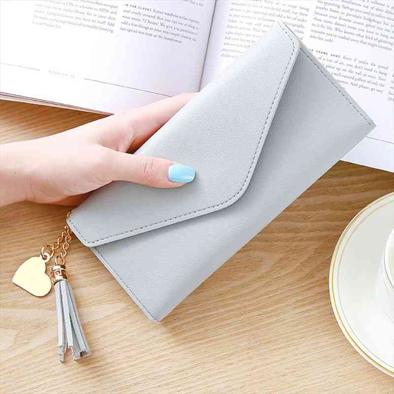 long women wallet female purses tassel coin purse card holder wallets pu leather clutch money bag, Red;black
long women wallet female purses tassel coin purse card holder wallets pu leather clutch money bag, Red;black