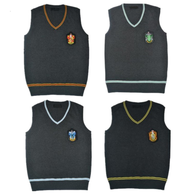 Harry Potter sweater Cosplay clothing same V-Neck Sweater Gryffindor vest men's and women's JK vest, White;black
Harry Potter sweater Cosplay clothing same V-Neck Sweater Gryffindor vest men's and women's JK vest, White;black