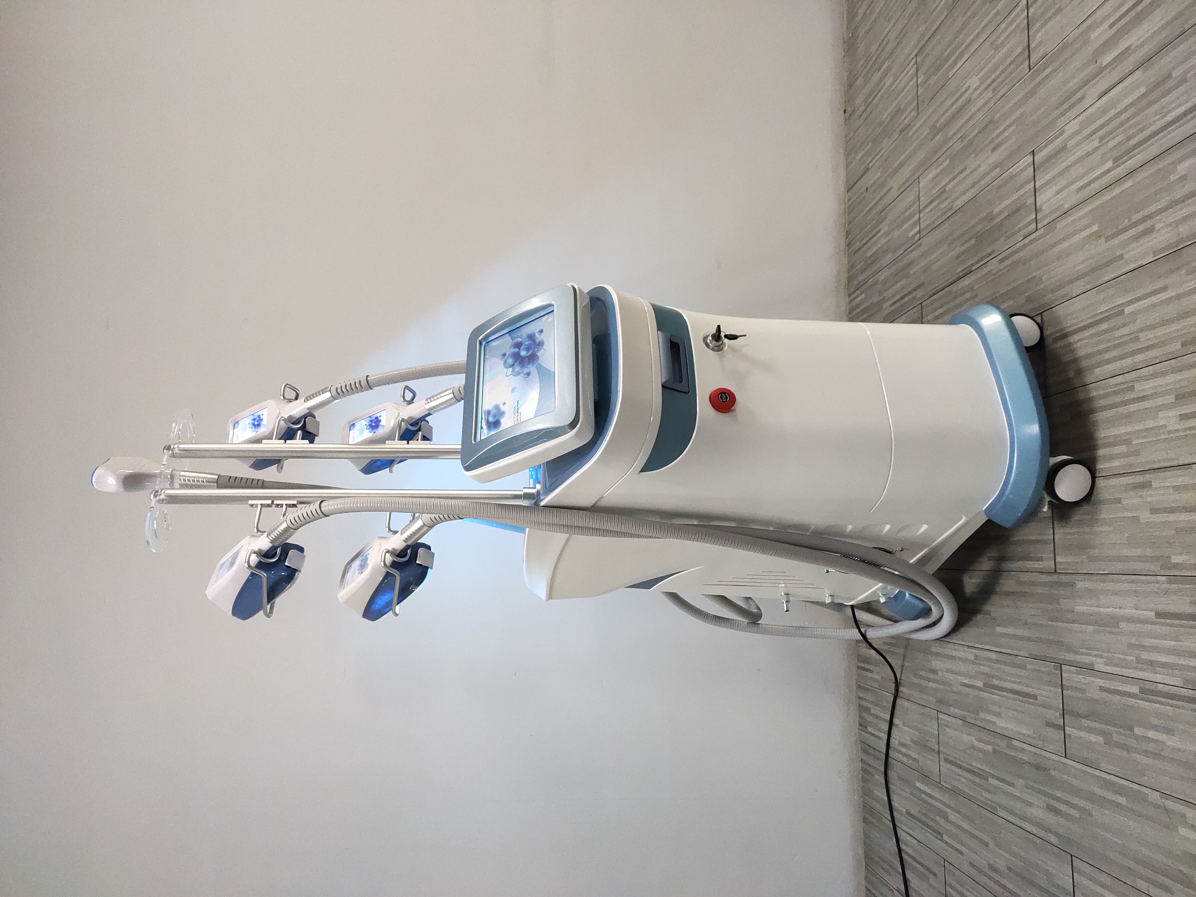 360° Multifunction Cryo freeze slimming fat reduce 5 handles working together Cryolipolysis+Cavitation+RF+ lipolaser Ultracavitation double chin remov