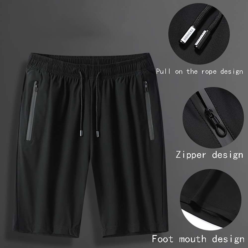 Summer Men Casual Shorts Solid Mens Sportswear Short Sweatpants Jogger Male High Quality Boardshorts B0898 210518