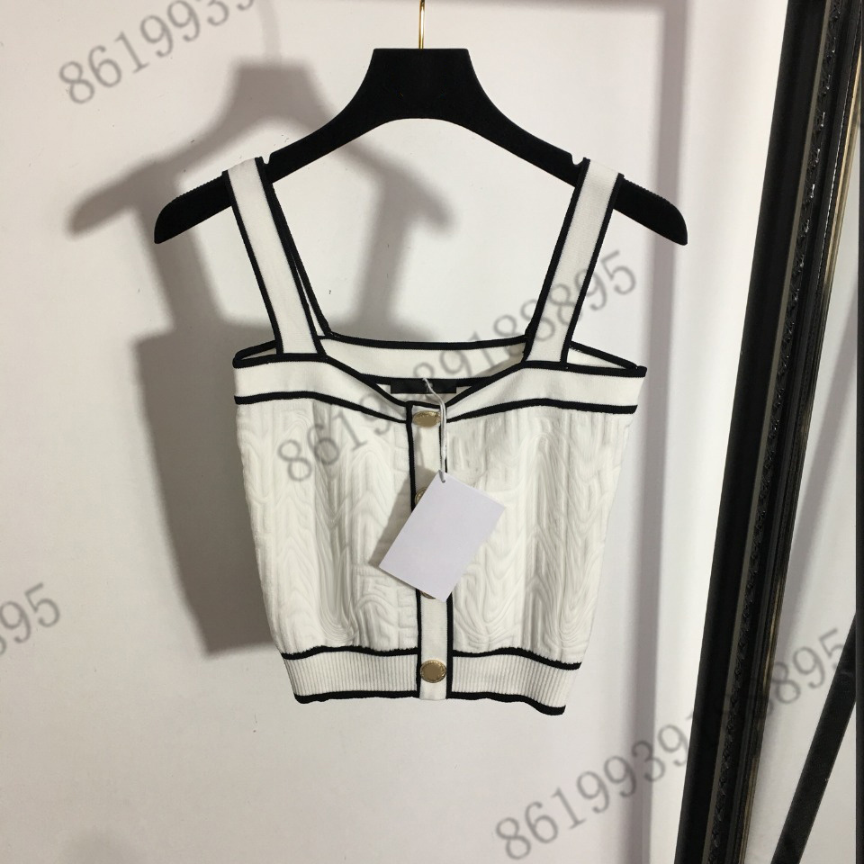 womenssummer vests t shirt Labyrinth Jacquard Pattern brand 2022ss high-end sleevess ice silk knitted vest short t-shirt designer Knitted high-stretch cool t-shirts, 07
womenssummer vests t shirt Labyrinth Jacquard Pattern brand 2022ss high-end sleevess ice silk knitted vest short t-shirt designer Knitted high-stretch cool t-shirts, 07