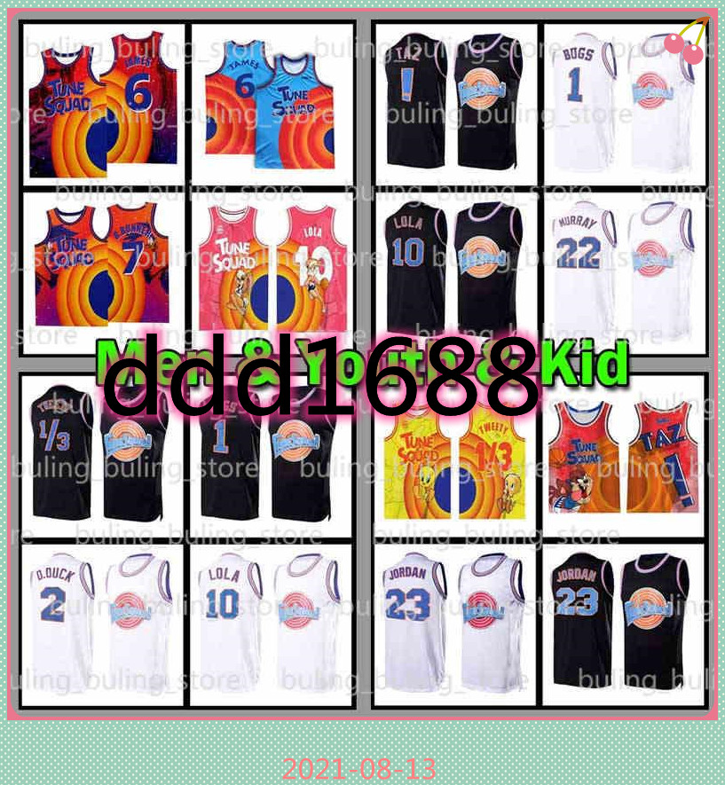 2021 Mens Youth Kids 6 James Space Jam 2 Tune Squad Basketball Jersey Bugs Lola Bunny Jerseys 1/3 Tweety Bird ! Taz Throwback Daffy Duck Bill Murray 7 R.RUNNER 7, Men jersey
2021 Mens Youth Kids 6 James Space Jam 2 Tune Squad Basketball Jersey Bugs Lola Bunny Jerseys 1/3 Tweety Bird ! Taz Throwback Daffy Duck Bill Murray 7 R.RUNNER 7, Men jersey