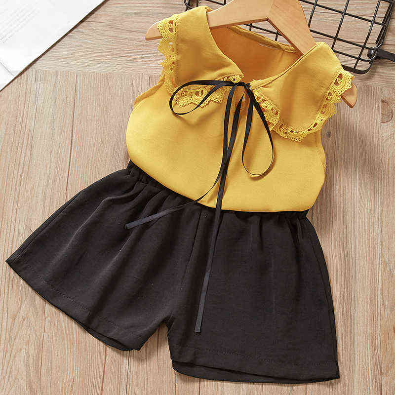 Bear Leader Girls Floral Clothing 2022 New Summer Kids Sleeveless Flowers Vest and Pants 2Pcs Girl Toddler Outfit Soft Clothes Y220310