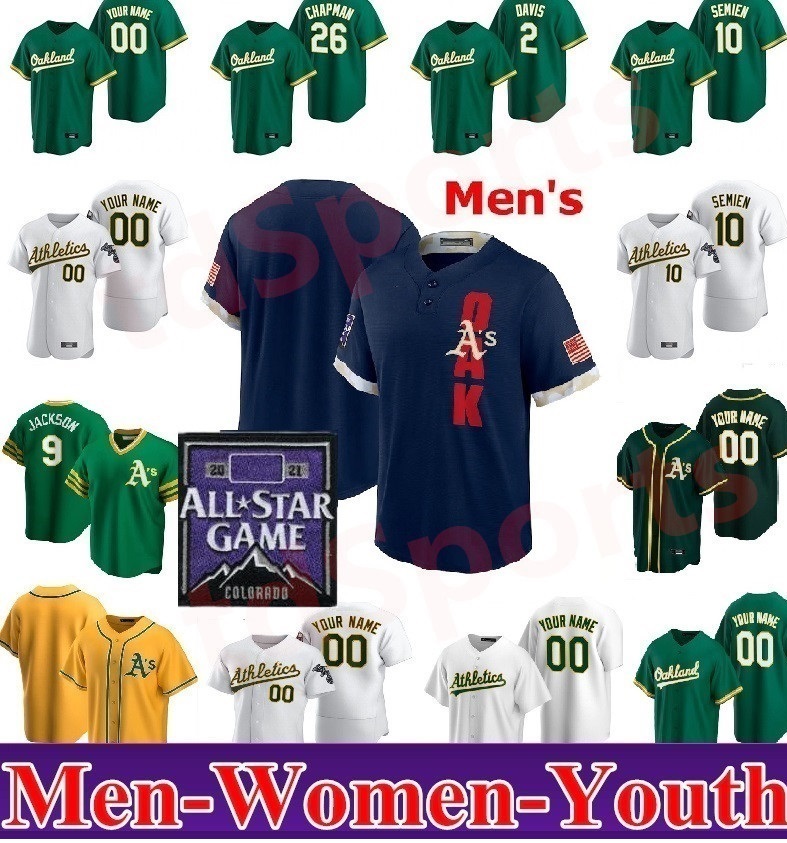 Oakland Men Women Youth kids 2021 All-Star Game Baseball Jerseys Matt Chapman Khris Davis Marcus Semien Taner Roark Ramon Laureano Jesus Jurickson Athletics jersey, As shown in illustration
Oakland Men Women Youth kids 2021 All-Star Game Baseball Jerseys Matt Chapman Khris Davis Marcus Semien Taner Roark Ramon Laureano Jesus Jurickson Athletics jersey, As shown in illustration