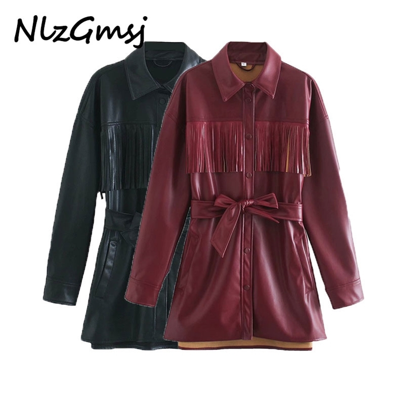 Jacket Women Faux Leather Fringe Long Autumn Lapel Collar Sleeve Button Up Vintage Coat 210628, As picture
Jacket Women Faux Leather Fringe Long Autumn Lapel Collar Sleeve Button Up Vintage Coat 210628, As picture