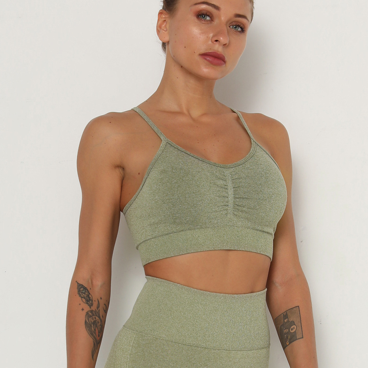 Push Up Sports Tops Fitness Women Sport Female Sport Gym Top Padded Gym Brassiere Sports Tank Top Sportswear bralette, Green bra
Push Up Sports Tops Fitness Women Sport Female Sport Gym Top Padded Gym Brassiere Sports Tank Top Sportswear bralette, Green bra