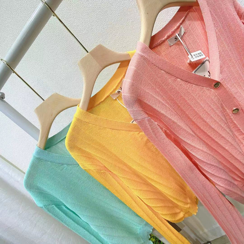 Soft Thin Knitted Cardigan Women Single Breasted V-neck Short Sweater Korean Fashion Solid Loose Female Jumpers Tops Femme 210514