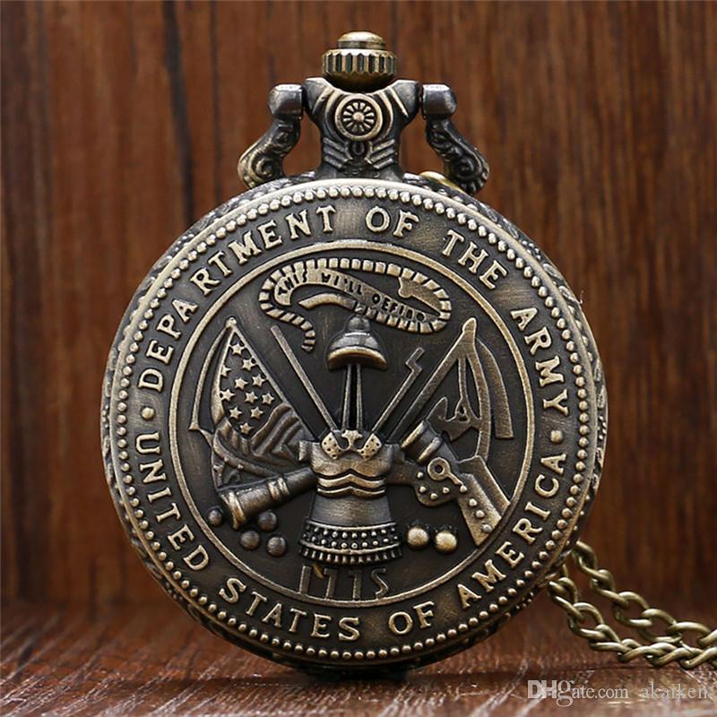 Retro Bronze United States Army Department Pocket Watch Vintage Quartz Analog Military Watches with Necklace Chain Gift, Slivery;golden
Retro Bronze United States Army Department Pocket Watch Vintage Quartz Analog Military Watches with Necklace Chain Gift, Slivery;golden