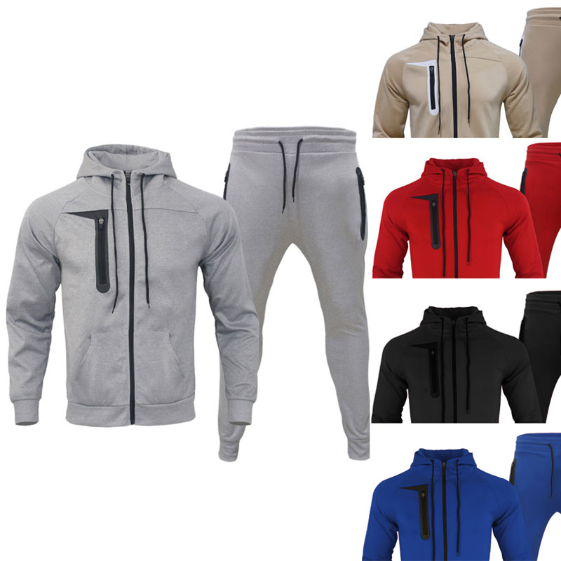 2Pcs Set Men Sport Tracksuits Zipper Hoodies Sweatshirt Jacket Pants Set Letter Printed Jogger Sport Wear Harajuku Streetwear, Gray
2Pcs Set Men Sport Tracksuits Zipper Hoodies Sweatshirt Jacket Pants Set Letter Printed Jogger Sport Wear Harajuku Streetwear, Gray