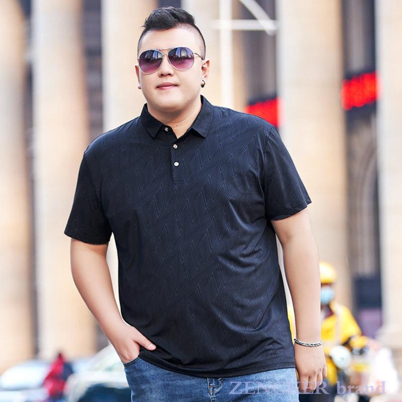 Men's Polos Summer Big Belly Loose Top Plus Size Lapel Casual Ice Silk Short-sleeved T-shirt Slippery Material T Shirt For Men, Black
Men's Polos Summer Big Belly Loose Top Plus Size Lapel Casual Ice Silk Short-sleeved T-shirt Slippery Material T Shirt For Men, Black