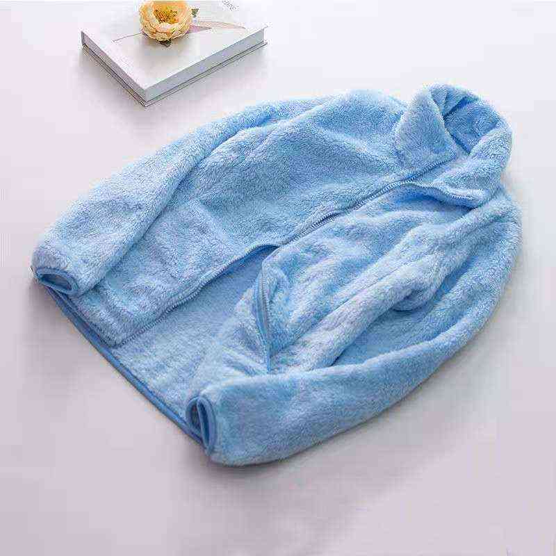 Women Solid Jacket Zipper Pocket Thick Sweatshirt Kangaroo Pocket Long Sleeve Sweatshirt Warm Soft Full Coat 9837 211109