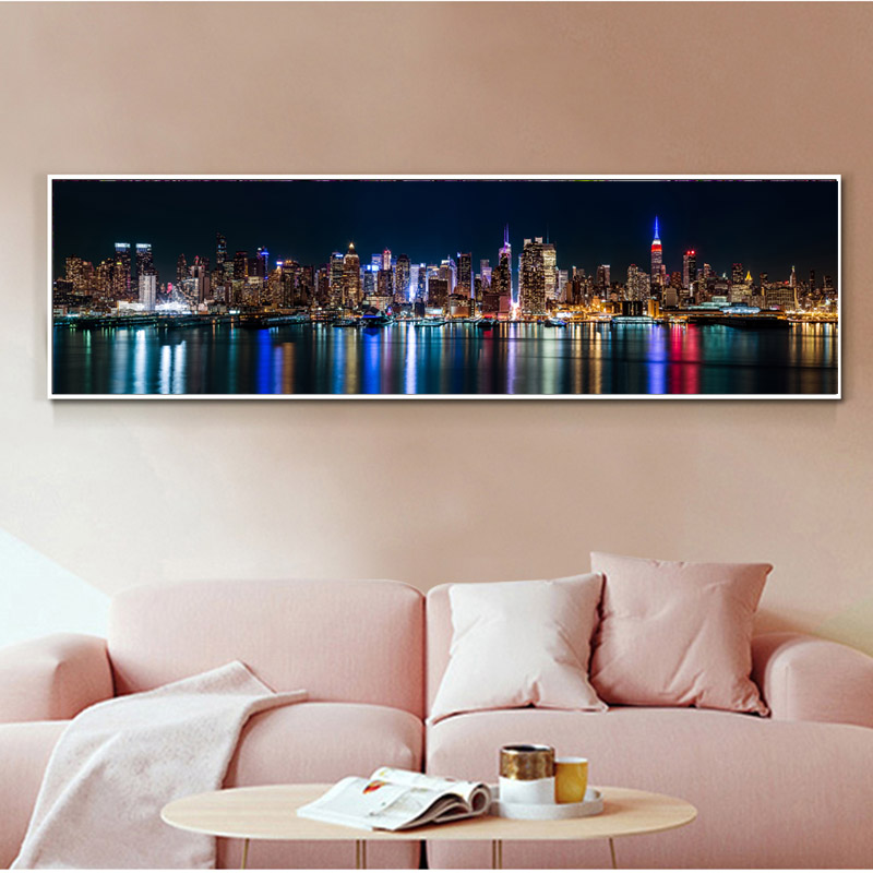 Posters & Prints New York City Night landscape Wall Pictures For Living Room Modern Art Print Big Size Wall Decorative Pictures
