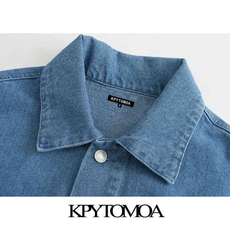 Women Fashion Oversized Cropped Denim Jacket Coat Long Sleeve Frayed Tassel Female Outerwear Chic Tops 210420