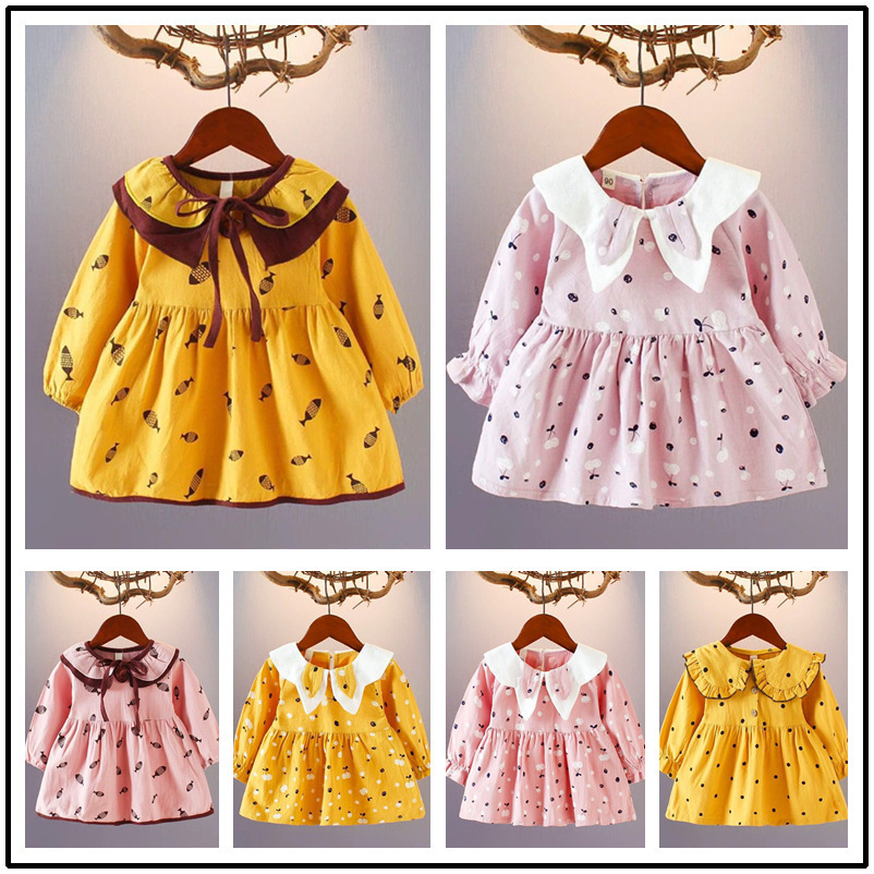 Girl's Autumn Fashion printing Long Sleeve Infant Dress 0-3year lace O-neck Toddler Princess Dresses Baby Girls Clothi 1023
Girl's Autumn Fashion printing Long Sleeve Infant Dress 0-3year lace O-neck Toddler Princess Dresses Baby Girls Clothi 1023