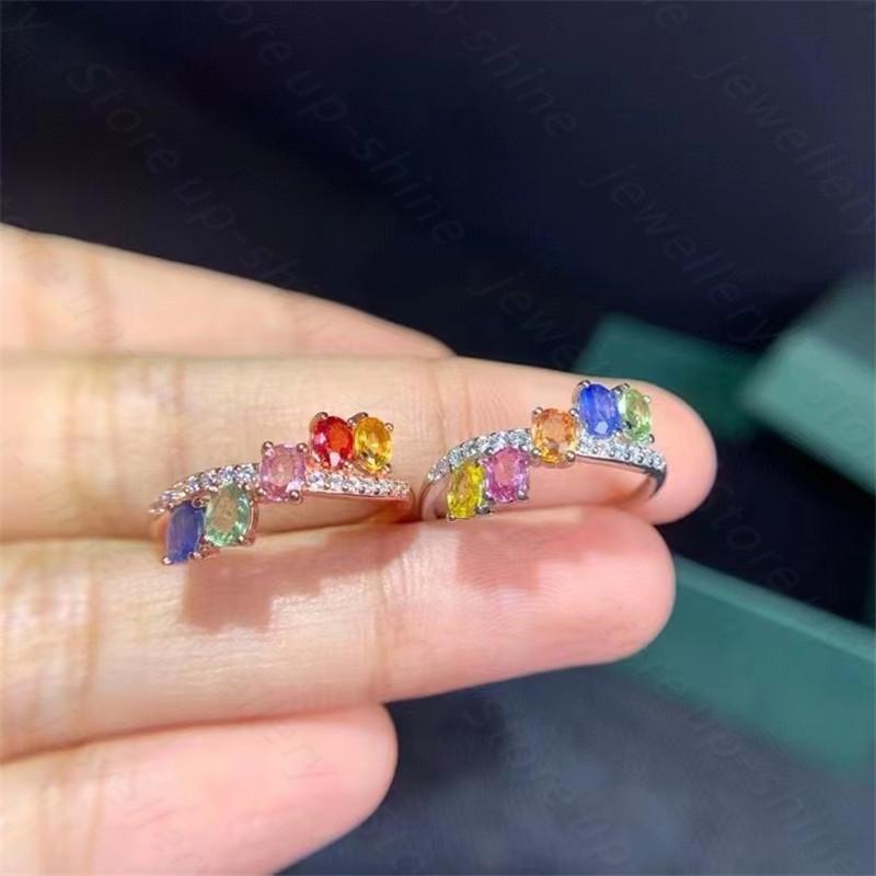 Cluster Rings Natural Color Sapphire Ring 925 Silver Women's Simple Atmosphere And Long Flowing Style, Golden;silver
Cluster Rings Natural Color Sapphire Ring 925 Silver Women's Simple Atmosphere And Long Flowing Style, Golden;silver
