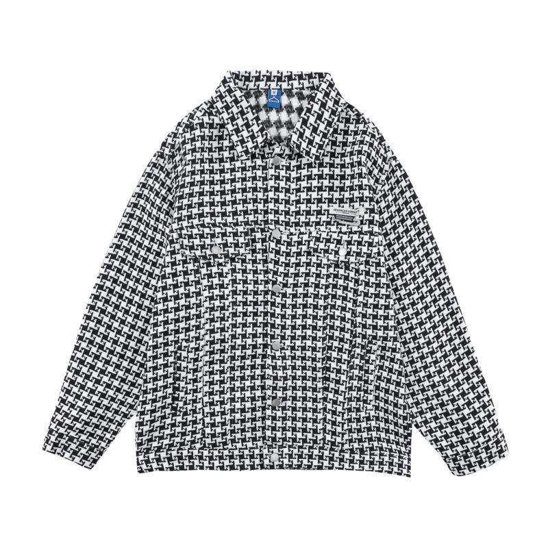 Men' Jackets 2021 Autumn Fashion Designer Jacket Men Streetwear Coat Vintage Retro Houndstooth Check Harajuku Cotton Casual Outwear, Black
Men' Jackets 2021 Autumn Fashion Designer Jacket Men Streetwear Coat Vintage Retro Houndstooth Check Harajuku Cotton Casual Outwear, Black