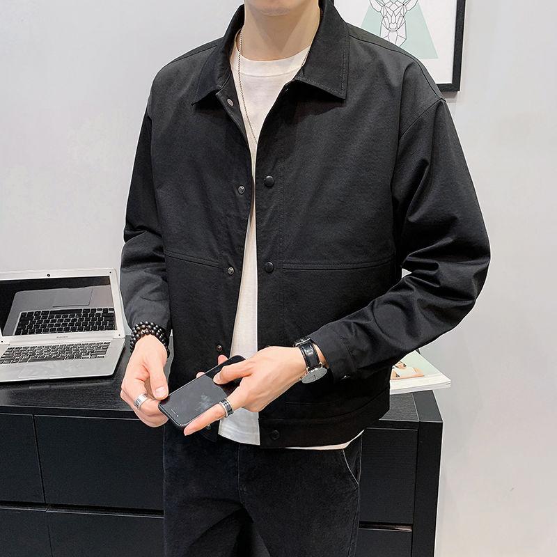 Men's Jacket 2021 Autumn And Winter Solid Color Comfortable Casual Young People Personality Fashion Trend Clothing Jackets