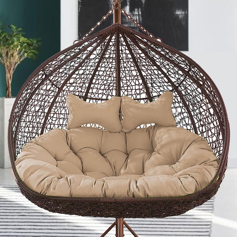 Cushion/Decorative Pillow Hanging Basket Chair Cushion Thickening Double Swing Cloth Mat Indoor Outdoor Household Garden Back