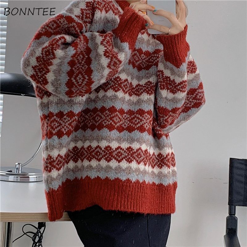 Women's Sweaters sweater retro daily jacquard weave vintage Korean style all-match ladies oversize winter knitting 8286, 1# shoe box
Women's Sweaters sweater retro daily jacquard weave vintage Korean style all-match ladies oversize winter knitting 8286, 1# shoe box