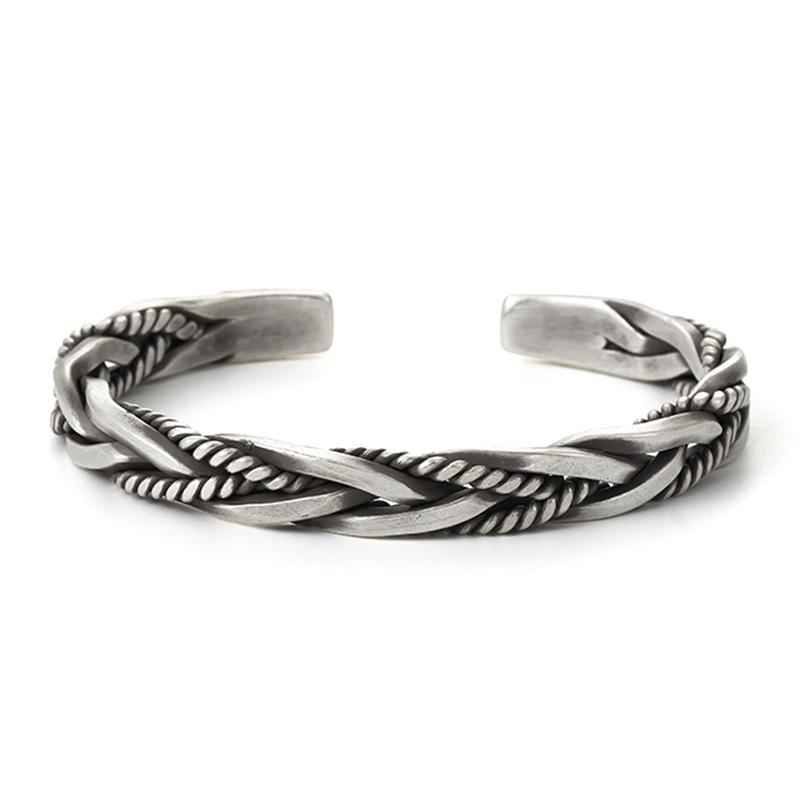 Bangle Twisted Woven Bracelet Neutral Retro Thai Original Handmade Exquisite Unique Opening Gift, Black
Bangle Twisted Woven Bracelet Neutral Retro Thai Original Handmade Exquisite Unique Opening Gift, Black