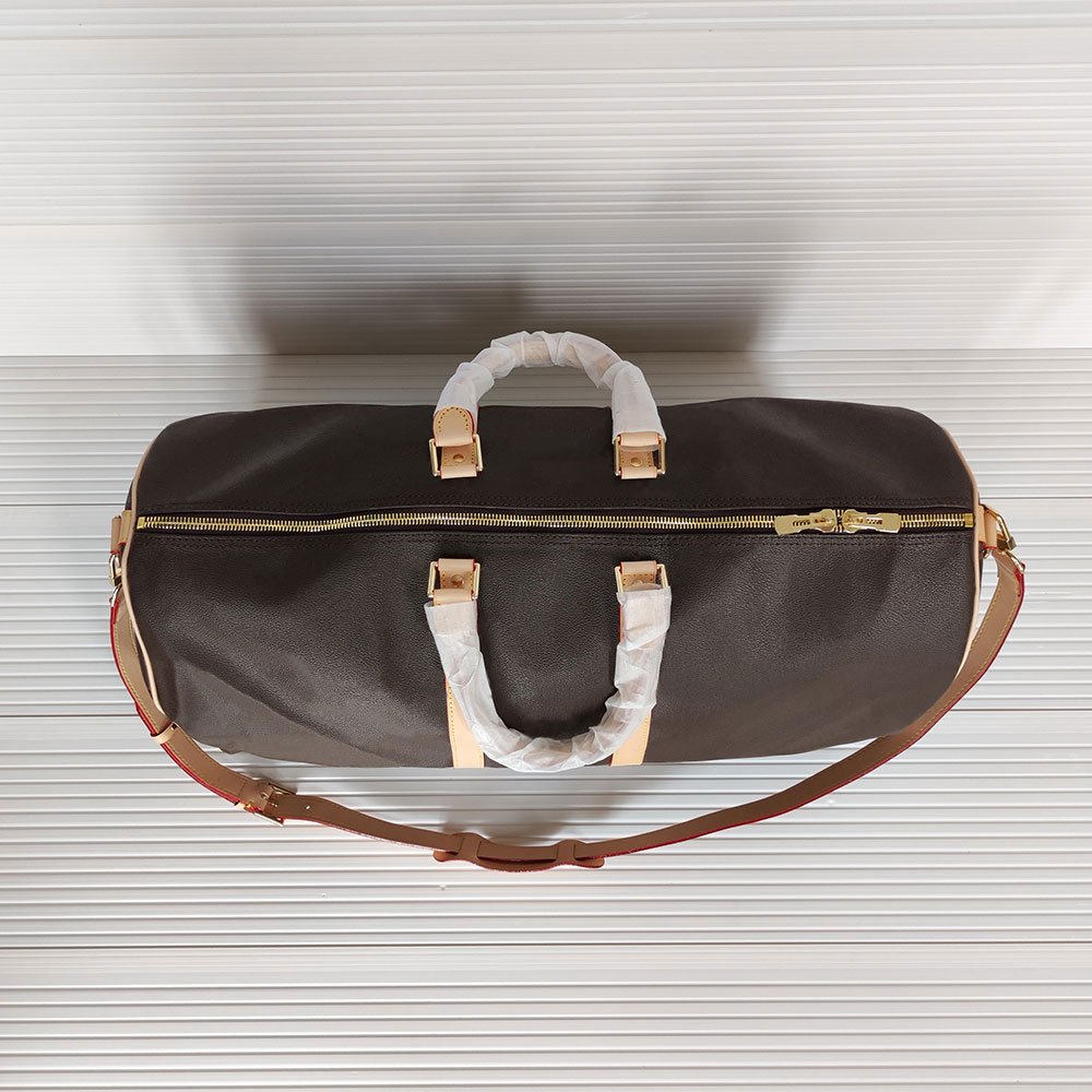 55cm luxury handbags large capacity women travel bags Genuine Leather High Quality Designer men shoulder duffel bag on luggage bottom rivets with lock head 41418, Brown flower
55cm luxury handbags large capacity women travel bags Genuine Leather High Quality Designer men shoulder duffel bag on luggage bottom rivets with lock head 41418, Brown flower