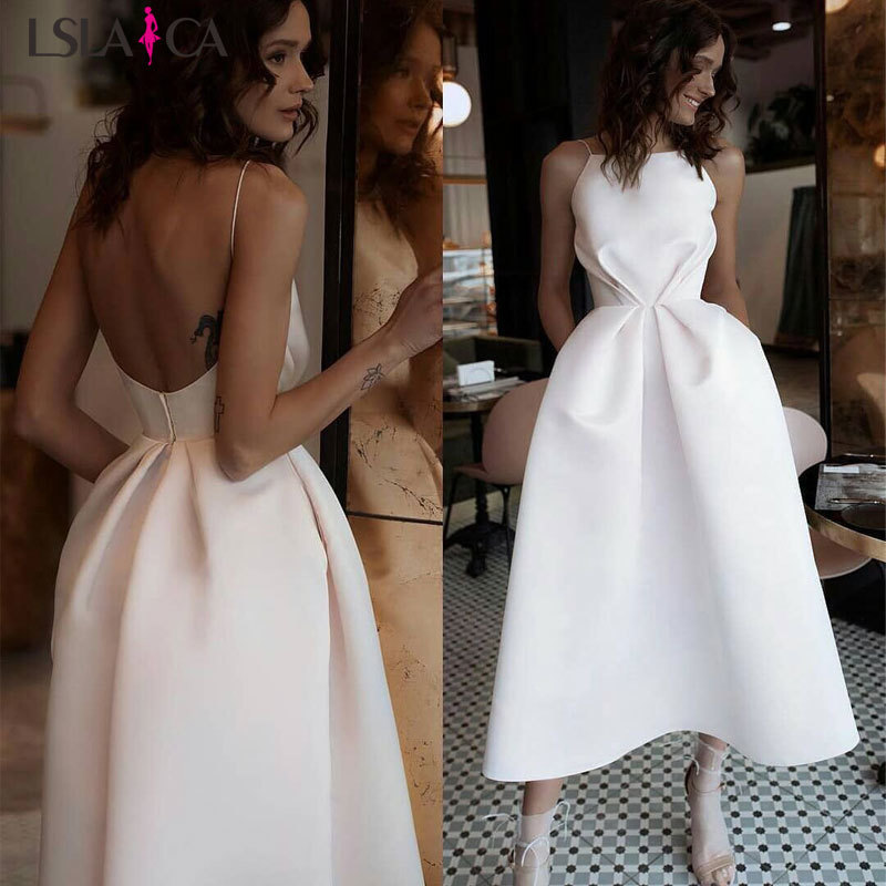 Lslaica Dress Women Sexy Sling White Backless Elegant Fashion Big Swing Sale es for Party Club Midi Female 210515