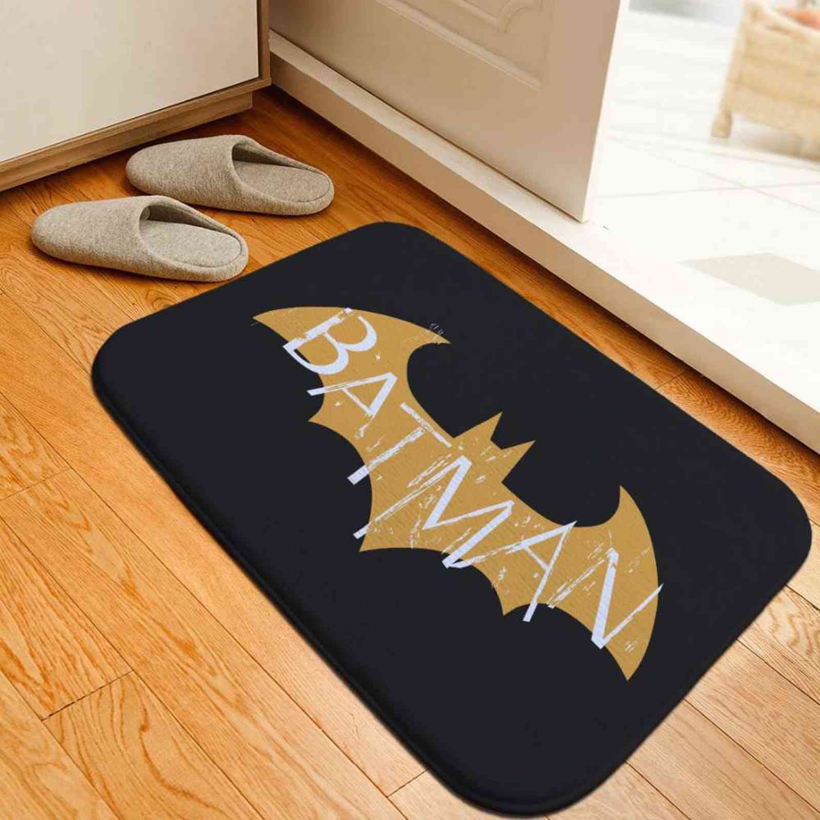 The Dark Knight Printed Floor Mats Anti-slip Rugs Comics Carpets Welcome Doormat Superhero Bathroom Carpet Kitchen Mat Rug Gift 211109