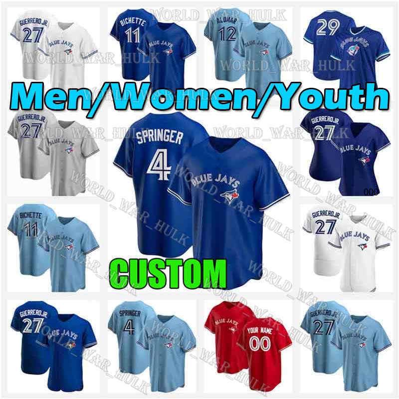 4 George Springer Baseball Jerseys 11 Bo Bichette 27 Vladimir Guerrero Jr. Cavan Biggio Nate Pearson 99 Hyun-Jin Ryu Lourdes Gurriel Toronto, Blue;black
4 George Springer Baseball Jerseys 11 Bo Bichette 27 Vladimir Guerrero Jr. Cavan Biggio Nate Pearson 99 Hyun-Jin Ryu Lourdes Gurriel Toronto, Blue;black