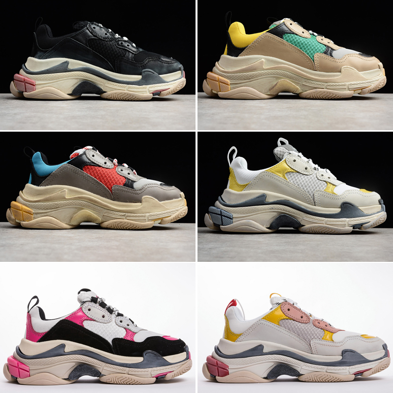 Fashion Triple S Black Red Pink 17FW Dad Shoe Top Quality Running Shoes Triple-S Trainer zapatos Men Women Sport Sneaker With Box, Deep grey
Fashion Triple S Black Red Pink 17FW Dad Shoe Top Quality Running Shoes Triple-S Trainer zapatos Men Women Sport Sneaker With Box, Deep grey
