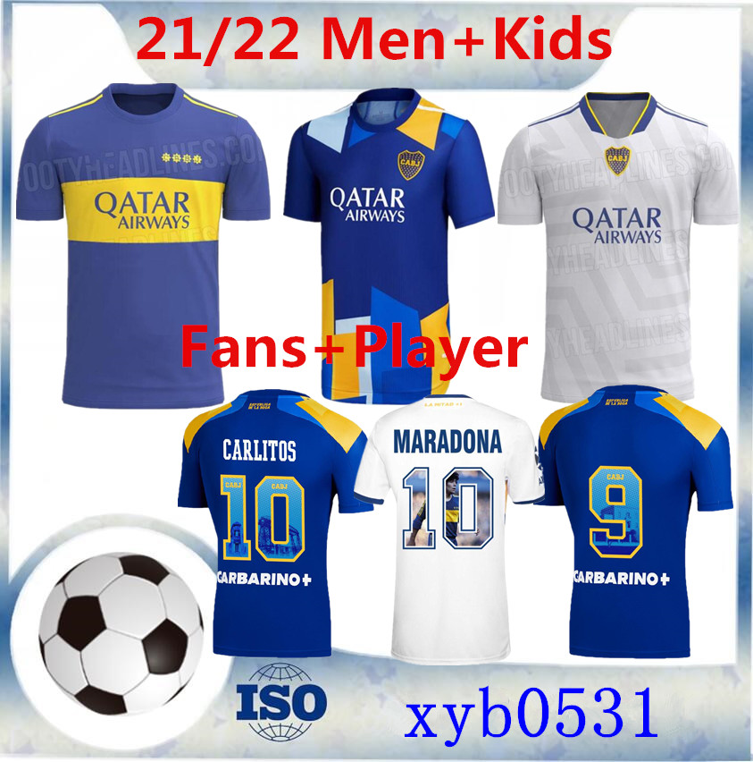 Boca Juniors 2021 2022 Fans Player version soccer jersey CARLITOS MARADONA TEVEZ DE ROSSI 21 22 sports football shirt men + kids kit sets un, Black;yellow
Boca Juniors 2021 2022 Fans Player version soccer jersey CARLITOS MARADONA TEVEZ DE ROSSI 21 22 sports football shirt men + kids kit sets un, Black;yellow