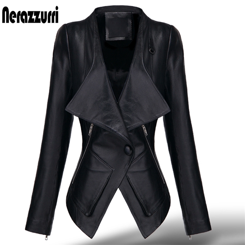 Nerazzurri spring short red black leather jacket long sleeve light soft womens Light Soft Faux leather jackets and coats 211110
Nerazzurri spring short red black leather jacket long sleeve light soft womens Light Soft Faux leather jackets and coats 211110