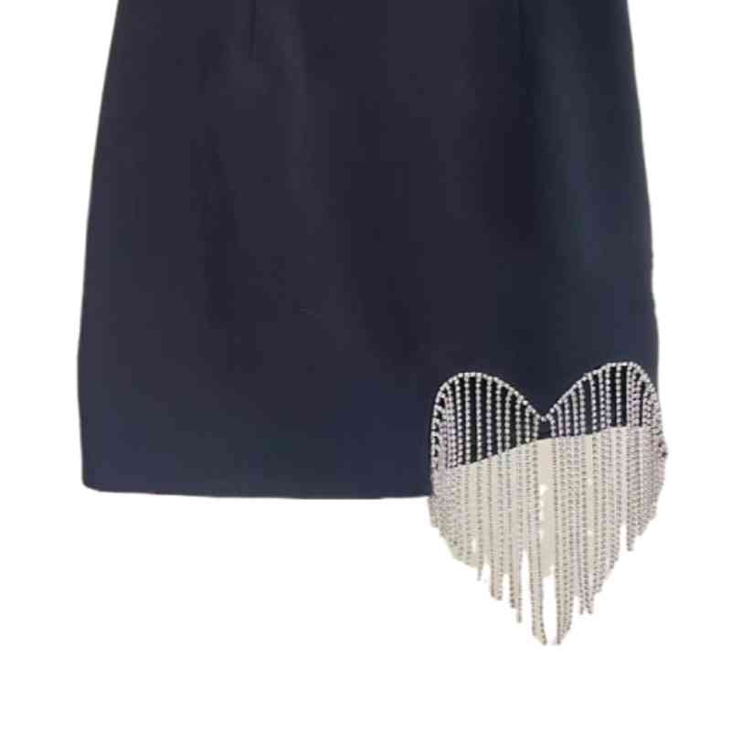 Nomikuma Summer New Woman Skirts Korean Love Heart Tassel Irregular Skirt Casual A-line Mini Elegant Faldas De Mujer 6H336 210427