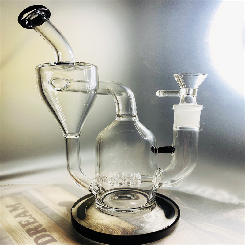 Hot Recycler oil rig high borosilicate glass hookah with perc kromedome (GB-320) 
Hot Recycler oil rig high borosilicate glass hookah with perc kromedome (GB-320)