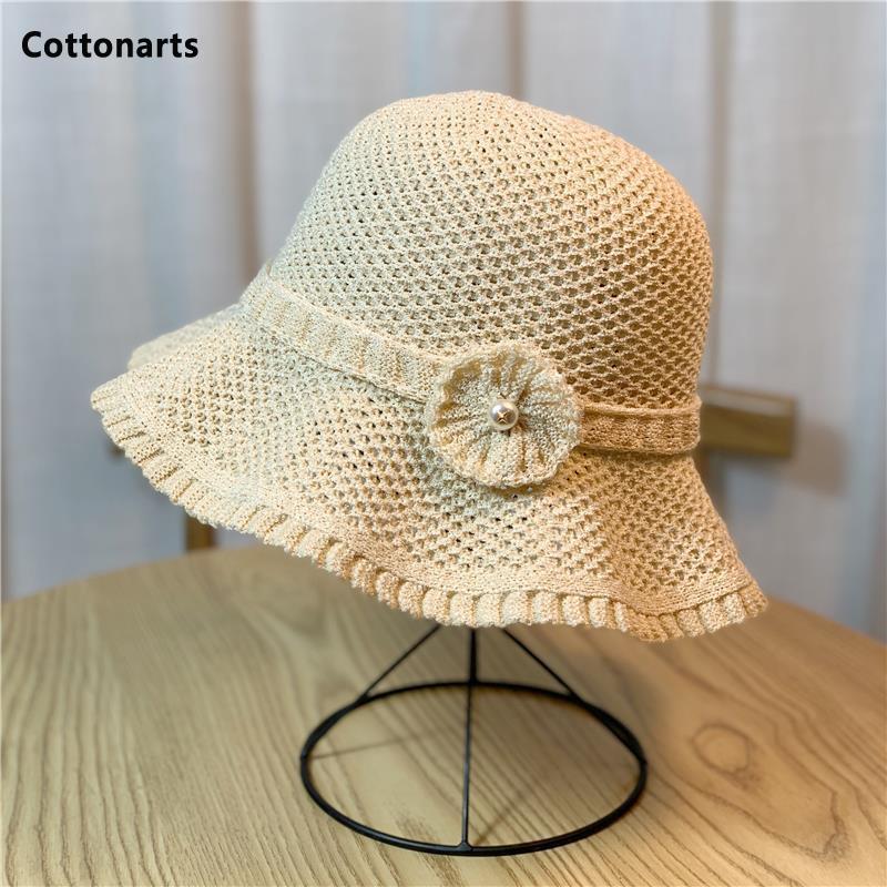 Wide Brim Hats Women Hollow Flower Knitted Fisherman Hat Fashion All-match Basin Outdoor Sunscreen Sun Trend Round Top Cap Sombreros De, Khaki
Wide Brim Hats Women Hollow Flower Knitted Fisherman Hat Fashion All-match Basin Outdoor Sunscreen Sun Trend Round Top Cap Sombreros De, Khaki