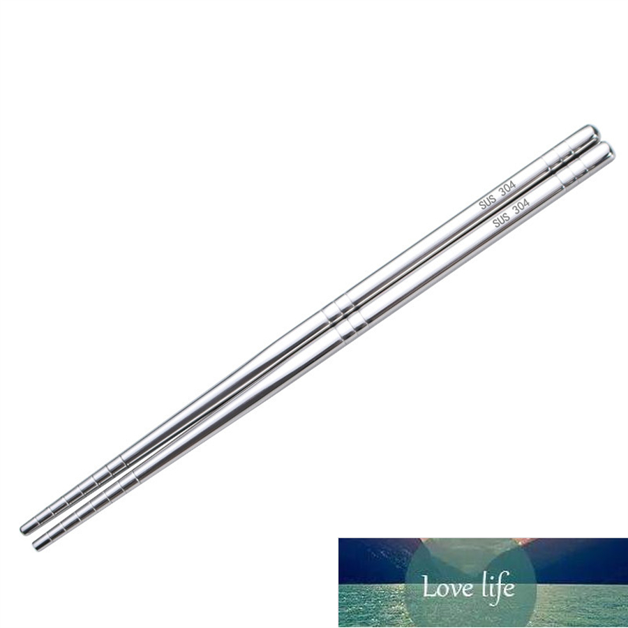 2 Pairs/Set Chinese Stylish Metal Chopsticks Non-Slip Stainless Steel Chop Sticks Set Reusable Food Sticks Kitchen Sushi Sticks Factory price expert d