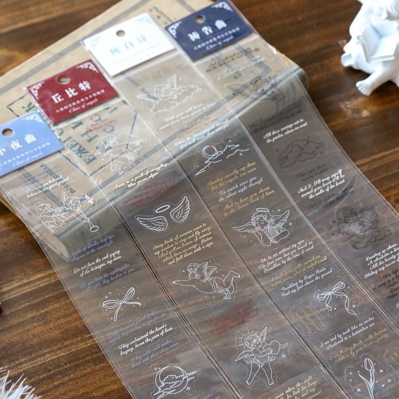Gift Wrap Vintage Gilding Cartoon Angle Stickers DIY Stamping Scrapbook Diary Po Junk Journal Stationery Decoration
Gift Wrap Vintage Gilding Cartoon Angle Stickers DIY Stamping Scrapbook Diary Po Junk Journal Stationery Decoration