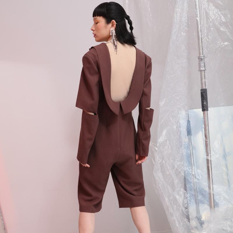 Women' Jumpsuits & Rompers To Gladself 2021 Spring Fashion Designer Suir Collar Deep V Neck Backless Long Sleeve Cut Out Shorts Jumpsuit Ro, Brown
Women' Jumpsuits & Rompers To Gladself 2021 Spring Fashion Designer Suir Collar Deep V Neck Backless Long Sleeve Cut Out Shorts Jumpsuit Ro, Brown
