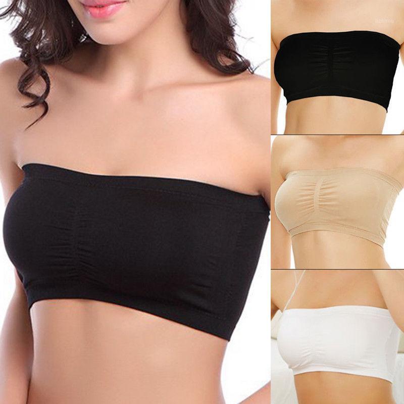 Fashion Women Ladies Solid Color Strapless Bra Bandeau Tube Top Removable Pads Seamless Crop Colors Bustiers & Corsets, Black
Fashion Women Ladies Solid Color Strapless Bra Bandeau Tube Top Removable Pads Seamless Crop Colors Bustiers & Corsets, Black