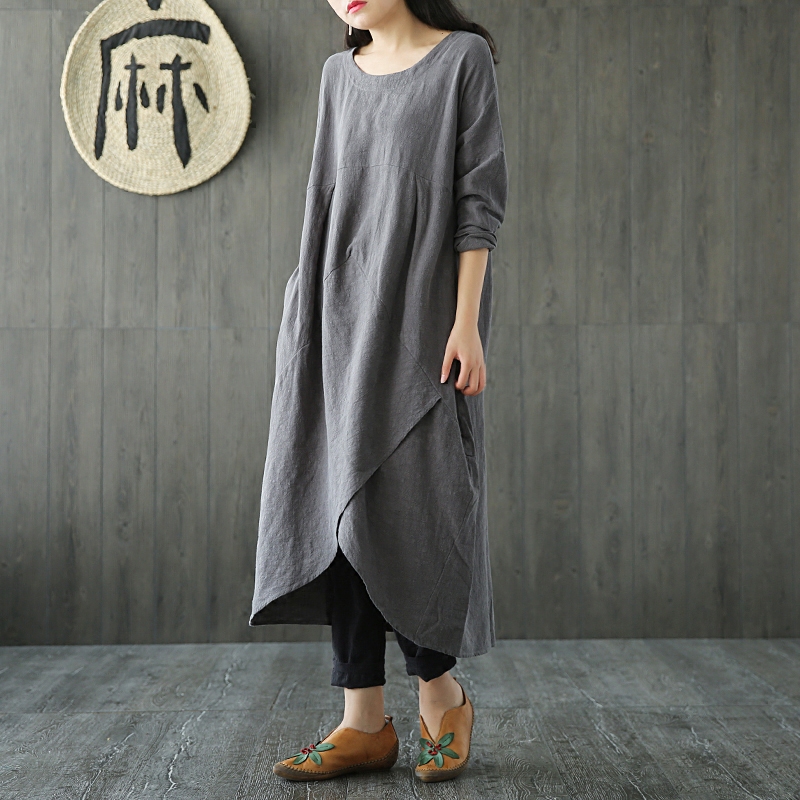 2021zanzea women autumn long sleeve irregular hem loose soid midi dress vintage vestido casual party tunic dresses robe sundress, Black;gray
2021zanzea women autumn long sleeve irregular hem loose soid midi dress vintage vestido casual party tunic dresses robe sundress, Black;gray