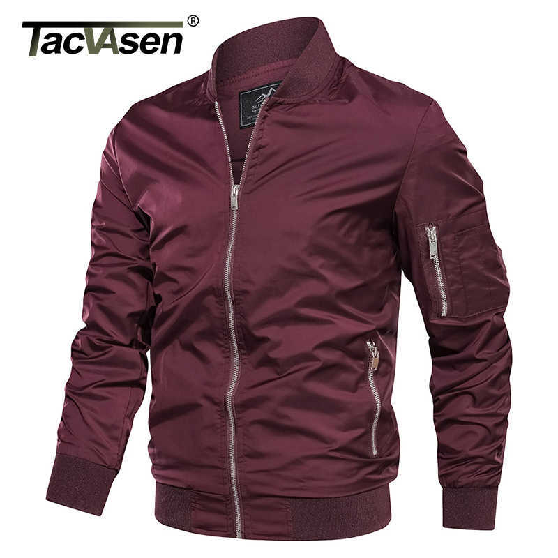 TACVASEN Jackets Men Autumn Casual Baseball Jacket Coats Military Army Bomber Pilot Jackets Outwear Fashion Slim Fit Coats M-4XL 211009