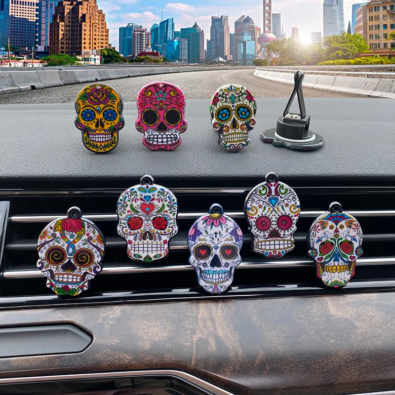 Hair Clips & Barrettes 3*4cm Sugar Skull Auto Air Conditioner Outlet Decoration Perfume Clip Freshener Car Tuyere Fragrance Ornament 9 Style, Golden;silver
Hair Clips & Barrettes 3*4cm Sugar Skull Auto Air Conditioner Outlet Decoration Perfume Clip Freshener Car Tuyere Fragrance Ornament 9 Style, Golden;silver