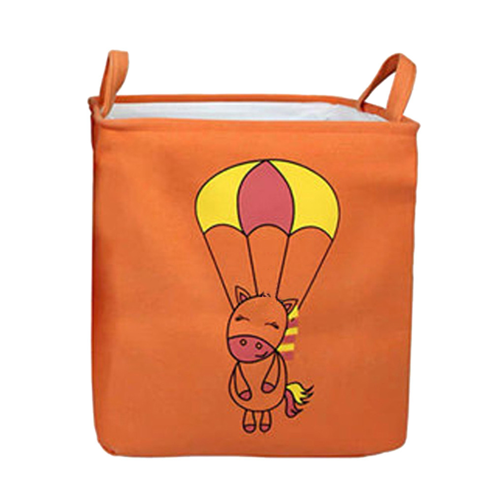 Organizing, multi-use water-proof, large laundry basket, foldable, of cartoons, storage bin hamper
