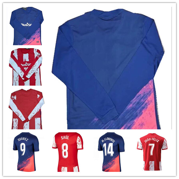Long sleeve Atletico soccer jerseys 21 22 JOAO FELIX MADRID 2021 2022 . LLORENTE KOKE SUAREZ Correa Carrasco camiseta football shirts unifo
Long sleeve Atletico soccer jerseys 21 22 JOAO FELIX MADRID 2021 2022 . LLORENTE KOKE SUAREZ Correa Carrasco camiseta football shirts unifo