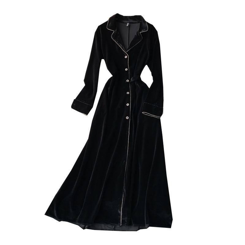 Fashion Women's Clothing Ankle-Length Full Dresses Women Dress Casual