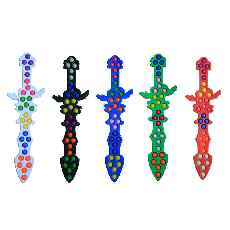 2021 Halloween Fidget Pioneer Sword Knife Toy Push Poppers Bubbles Finger Children's Rainbow 56cm Puzzle Sensory Decompression Toy Board Game G96JU3E
2021 Halloween Fidget Pioneer Sword Knife Toy Push Poppers Bubbles Finger Children's Rainbow 56cm Puzzle Sensory Decompression Toy Board Game G96JU3E