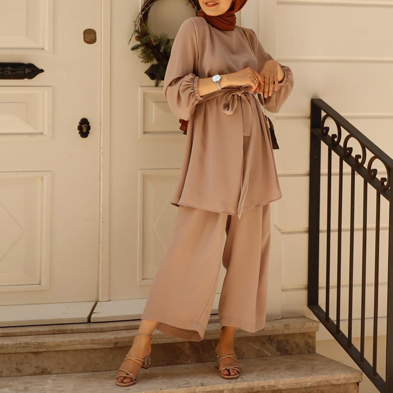 Eid Two-piece Muslim Sets Abaya Turkey Hijab Dress Caftan Kaftan Islamic Clothing 2 Piece Set Women Musulman Ensembles Outfits
Eid Two-piece Muslim Sets Abaya Turkey Hijab Dress Caftan Kaftan Islamic Clothing 2 Piece Set Women Musulman Ensembles Outfits