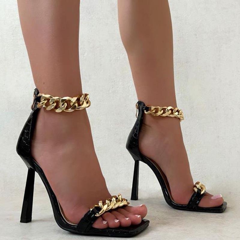 Dress Shoes Women High Heels Sexy Pumps Party Sandals 2021 Chain Summer Footwear High-Heeled On, Black
Dress Shoes Women High Heels Sexy Pumps Party Sandals 2021 Chain Summer Footwear High-Heeled On, Black